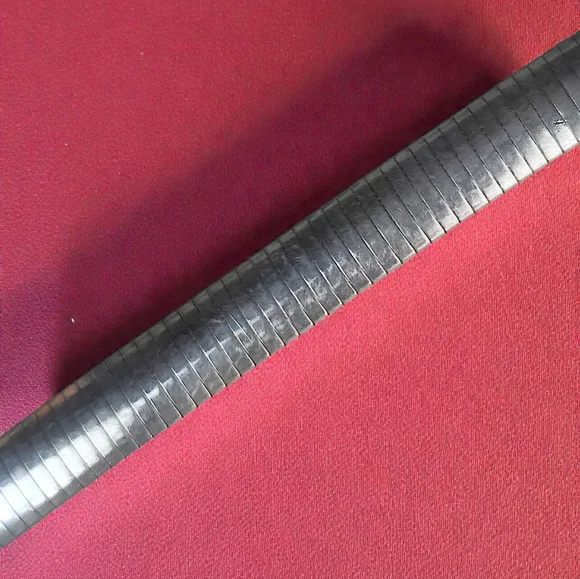 Vintage Thick Sterling Italy Bracelet - Picture 3 of 10